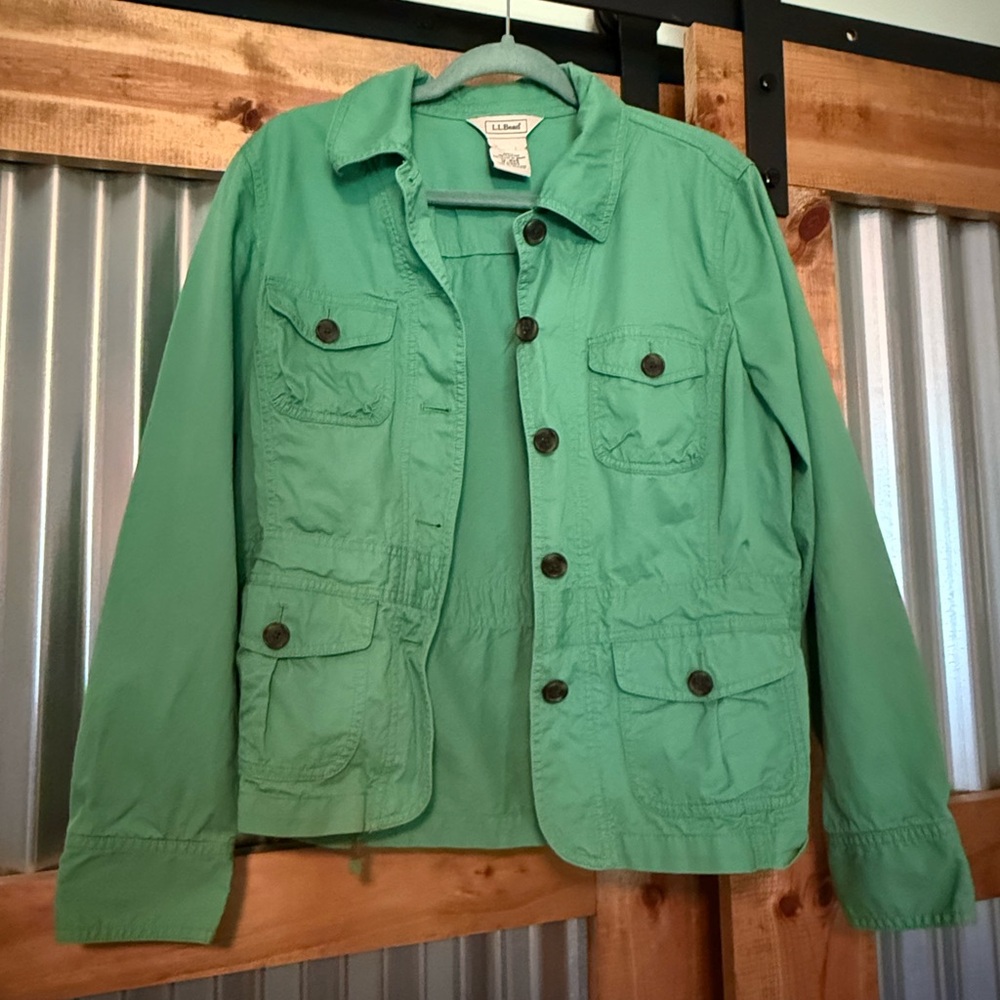 L.L. Bean Classic Green Cotton Utility